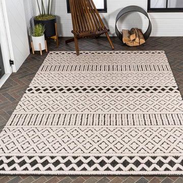 Ormond High-low Modern Trellis Geometric Area Rug
